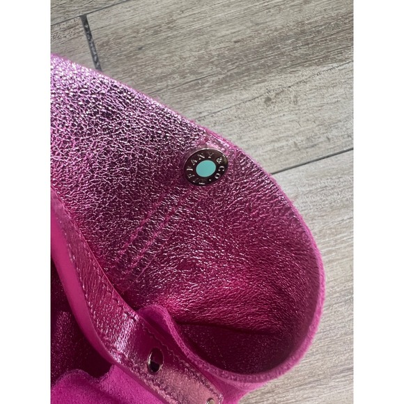 Tiffany & Co. Suede Leather Bucket Bag Pink‎ Metallic Trim Designer Tote - Picture 8 of 15